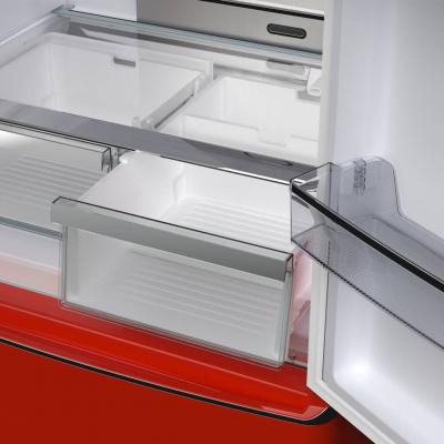 Forno Luigi 18 cu.ft. French Door Refrigerator Black - FFFFD1791-33RED