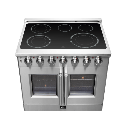 36" Forno Massimo Freestanding French Door Electric Range - FFSEL6955-36