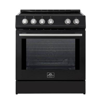30" Forno Leonardo Espresso Slide-In Induction Range in Black - FFSIN0982-30BLK