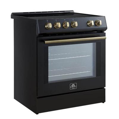 30" Forno Leonardo Espresso Slide-In Induction Range in Black - FFSIN0982-30BLK