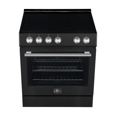 30" Forno Leonardo Espresso Slide-In Electric Convection Range - FFSEL6022-30BLK