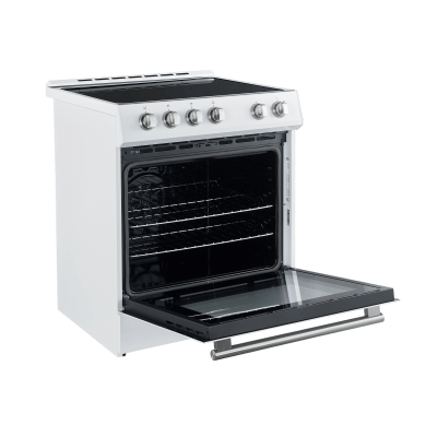 30" Forno Leonardo Espresso Slide-In Electric Convection Range in White - FFSEL6022-30WHT