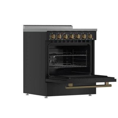 30" FORNO Paolo Freestanding  4.38 cu.ft. True Convection Oven Electric Range  - FFSEL6011-30BLK