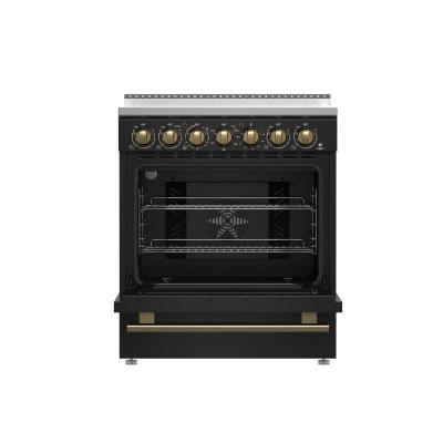 30" FORNO Paolo Freestanding  4.38 cu.ft. True Convection Oven Electric Range  - FFSEL6011-30BLK