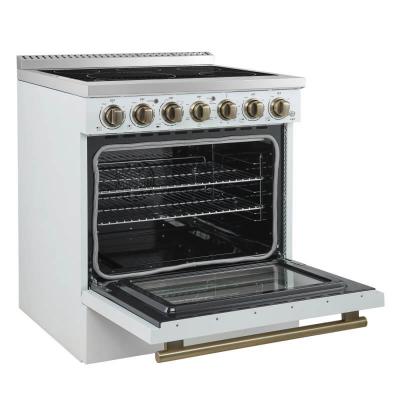 30" Forno Paolo 4.38 cu.ft. Freestanding True Convection Oven Electric Range - FFSEL6011-30WHT