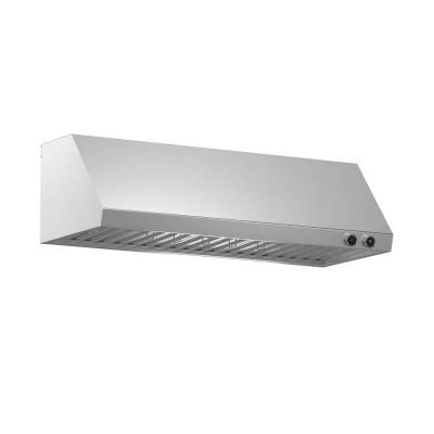 60″ Forno Biagio Wall Mounted Range Hood with 1200 CFM Knob Control Baffle Filter in Stainless Steel - FRHWM5009-60