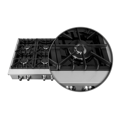 48″ Forno Cossato Alta Gas Rangetop - FCTGS5737-48