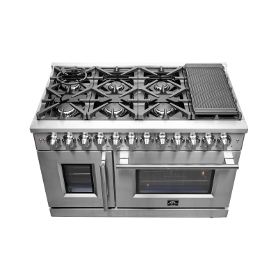 48″  Forno Massimo Freestanding French Door Dual Fuel Range - FFSGS6325-48