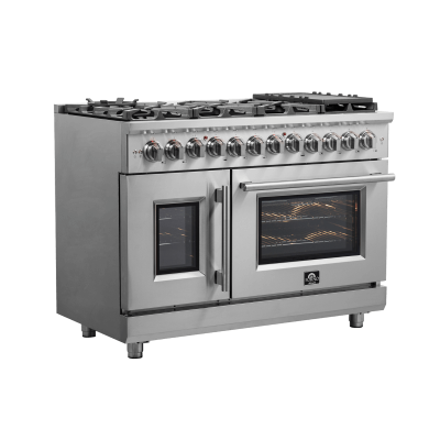 48″  Forno Massimo Freestanding French Door Dual Fuel Range - FFSGS6325-48