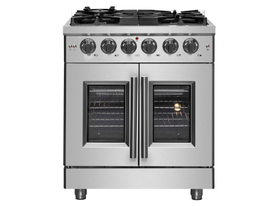 30″ FORNO Massimo Freestanding French Door Dual Fuel Range - FFSGS6325-30