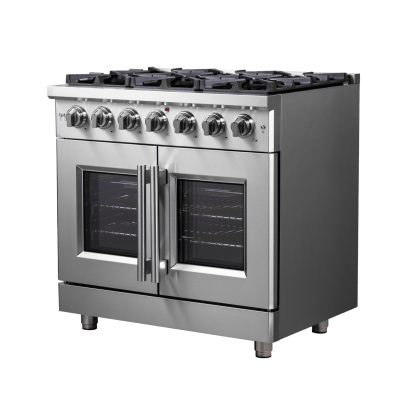 36″ Forno Massimo Freestanding French Door Gas Convection Range - FFSGS6439-36