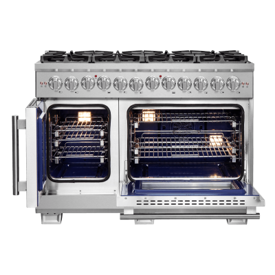 48″ Forno Capriasca Freestanding French Door Dual Fuel Range - FFSGS6387-48