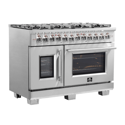 48″ Forno Capriasca Freestanding French Door Dual Fuel Range - FFSGS6387-48