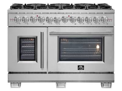 48″ Forno Capriasca Freestanding French Door Dual Fuel Range - FFSGS6387-48