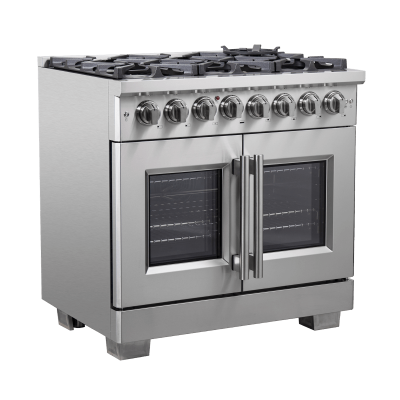 36″ Forno Capriasca Freestanding French Door Dual Fuel Range - FFSGS6387-36