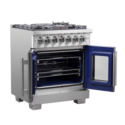 30″ Forno Capriasca Freestanding French Door Dual Fuel Range - FFSGS6387-30