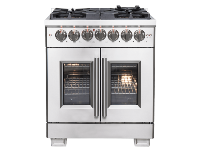 30″ Forno Capriasca Freestanding French Door Dual Fuel Range - FFSGS6387-30