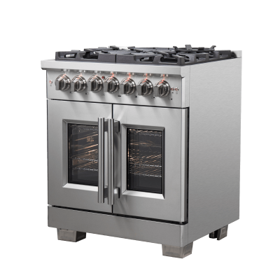 30″ Forno Capriasca Freestanding French Door Dual Fuel Range - FFSGS6387-30