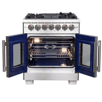 30″ Forno Capriasca Freestanding French Door Dual Fuel Range - FFSGS6387-30
