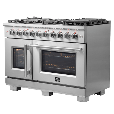 48″ Forno Capriasca Freestanding French Door Gas Range - FFSGS6460-48