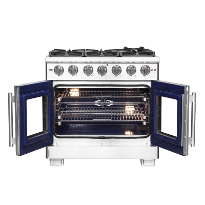 36″ Forno Capriasca Freestanding French Door Gas Range - FFSGS6460-36