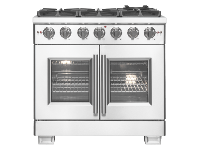 36″ Forno Capriasca Freestanding French Door Gas Range - FFSGS6460-36