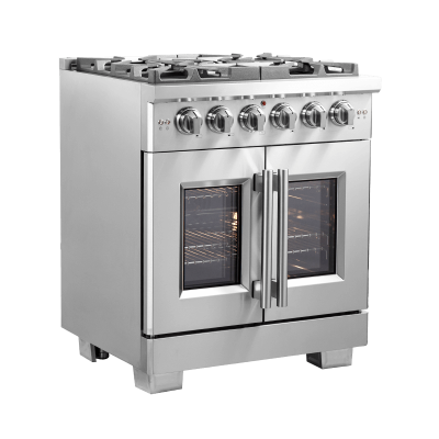30″ Forno Capriasca Freestanding French Door Gas Range - FFSGS6460-30