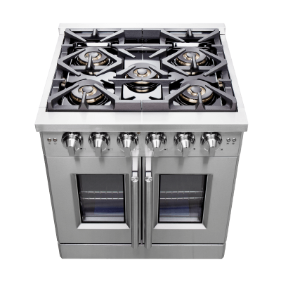 30″ Forno Capriasca Freestanding French Door Gas Range - FFSGS6460-30