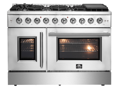 48″ Forno Galiano Freestanding French Door Gas Range - FFSGS6444-48
