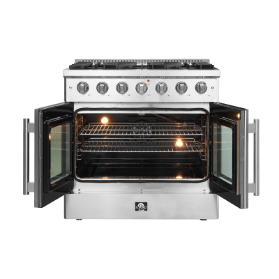 36″ Forno Galiano Freestanding French Door Gas Range - FFSGS6444-36