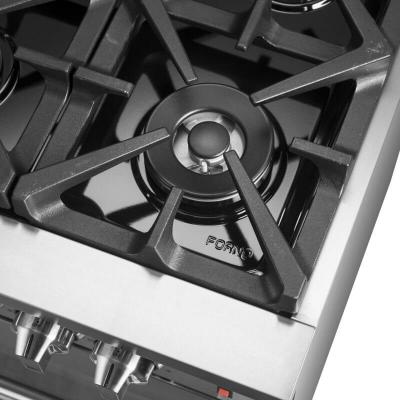 60" Forno Massimo Dual Fuel Range with 8.64 Cu.Ft. True Convection Double Ovens in Stainless Steel - FFSGS6125-60