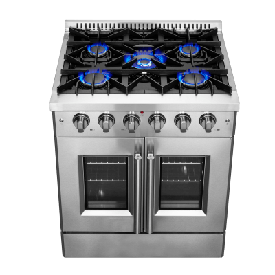 30″ Forno Galiano Freestanding French Door Gas Range - FFSGS6444-30