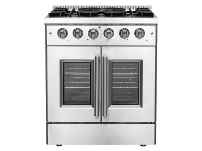 30″ Forno Galiano Freestanding French Door Gas Range - FFSGS6444-30