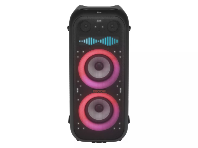 LG XBOOM Bluetooth Speaker with Dual 8" Woofers and Pixel LED Lighting plus Karaoke Creator - XL9T