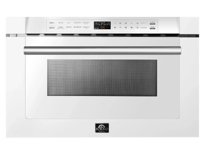 24" Forno 1.2 Cu. Ft. Capoliveri Microwave Drawer in White - FMWDR3000-24WHT