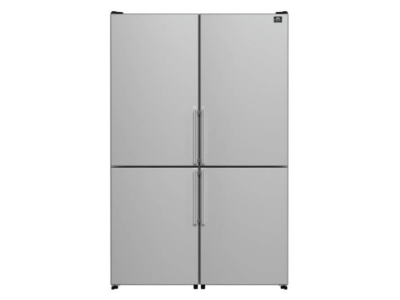 Forno 21.6 Cu. Ft. Counter Depth Double Bottom Freezer Refrigerator in Stainless Steel - FFFFD1778-48