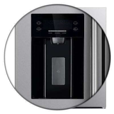 36" Forno 20 Cu. Ft. Salerno Side by Side Stainless Steel Refrigerator with Decorative Grill - FFRBI1844-40SG