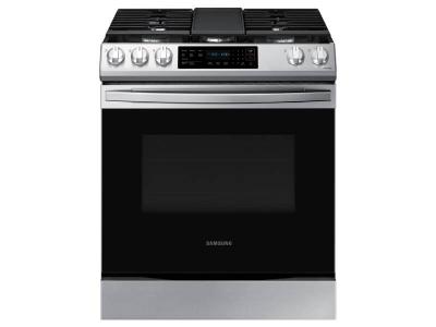 30" Samsung 6.0 Cu. Ft. Gas Range With Fan Convection In Stainless Steel - NX60T8311SS