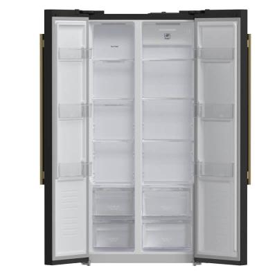 33" Forno 15.6 Cu.Ft. Salerno Espresso Side-by-Side Refrigerator - FFRBI1805-33BLK