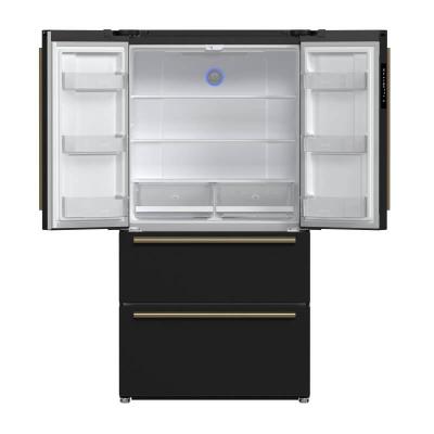 36" Forno 19.2 Cu. Ft. Moena Espresso French Door Refrigerator - FFRBI1820-36BLK