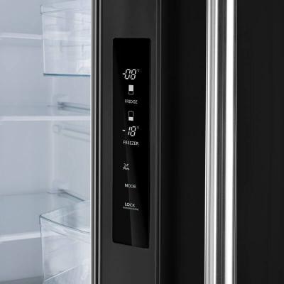 30" Forno 17.5 Cu. Ft. Espresso Gallipoli French Door Refrigerator - FFFFD1974-31BLK