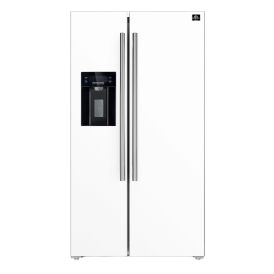 36" Forno 20 Cu. Ft. Salerno Espresso White Side-by-Side Refrigerator - FFRBI1844-36WHT