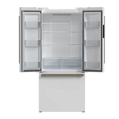 30" Forno 17.5 Cu. Ft. Espresso Gallipoli French Door Refrigerator - FFFFD1974-31WHT