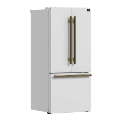 30" Forno 17.5 Cu. Ft. Espresso Gallipoli French Door Refrigerator - FFFFD1974-31WHT