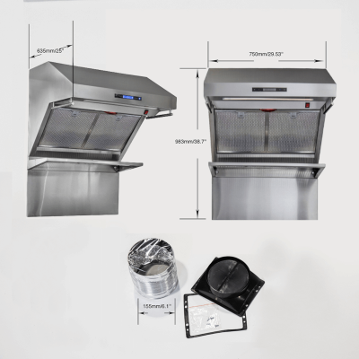 30" Forno Savona Wall Mount Range Hood with Hybrid Filters - FRHWM5029-30HB