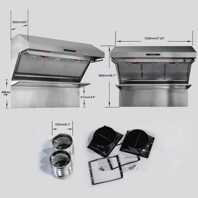 48" Forno Savona Wall Mount Range Hood Backsplash Included - FRHWM5029-48HB