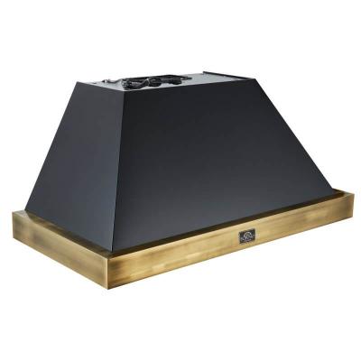 48" Forno Vittorio Wall Mount Range Hood in Black - FRHWM5078-48BLK