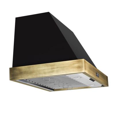 36" Forno Vittorio Wall Mount Range Hood in Black - FRHWM5078-36BLK