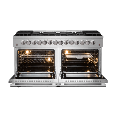 60" Forno 8.64 Cu. Ft. Galiano Dual Fuel Range in Stainless Steel - FFSGS6156-60