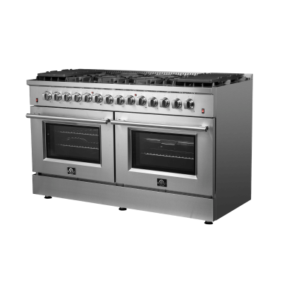 60" Forno 8.64 Cu. Ft. Galiano Dual Fuel Range in Stainless Steel - FFSGS6156-60